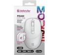 Defender Mysz bezprzewodowa silent click FEAM MM-296 RF 1600 DPI Biała 