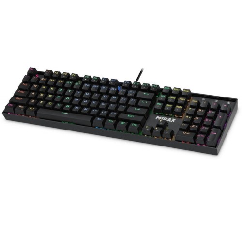 Defender Klawiatura mechaniczna MIRAX GK-352 podświetlenie RGB Czarna 