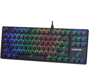 Defender Klawiatura mechaniczna CLEIKOS GK-135 podświetlenie LED Czarna 