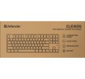 Defender Klawiatura mechaniczna CLEIKOS GK-135 podświetlenie LED Czarna 