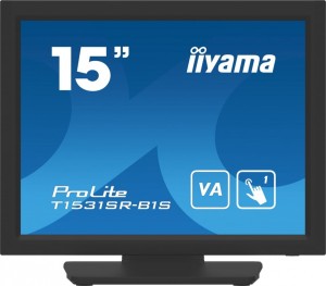 IIYAMA Monitor 15 cali T1531SR-B1S VA,RESISTIVE,HDMI,DP,VGA,IP54,2x1W 