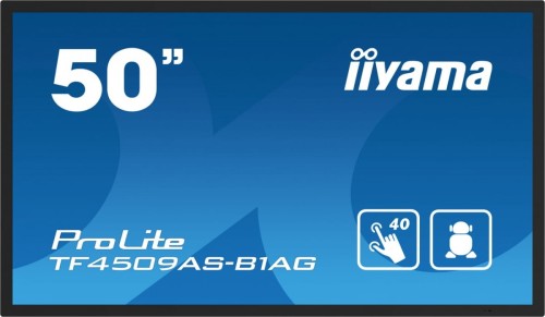 IIYAMA Monitor 50 cali TF5039AS-B1AG, VA,4K,HDMIx2,DP,RJ45,3xUSB,2x10W,      ANDROID,24/7,IP65 