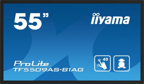 IIYAMA Monitor 55 cali TF5539AS-B1AG,IPS,4K,HDMIx2,DP,RJ45,3xUSB,2x10W,      ANDROID,24/7,IP65 