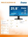 IIYAMA Monitor 21,5 cala XU2293HS-B6 IPS/HDMI/DP/SLIM/2x1W 