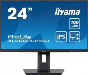 IIYAMA Monitor 24 cale XUB2493HSU-B7,IPS.HDMI.DP.2x2W.USBx2,300cd 