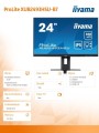 IIYAMA Monitor 24 cale XUB2493HSU-B7,IPS.HDMI.DP.2x2W.USBx2,300cd 