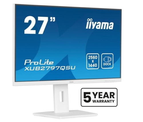 IIYAMA Monitor 27 cali XUB2797QSU-W2,IPS,HDMI,DP,100Hz,QHD,300cd,(5y) 