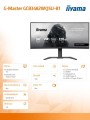 IIYAMA Monitor 34 cale G-Master GCB3482WQSU-B1,VA,UWQHD,120HZ,1500R, HDR400, 21:9, 500cd,2x5W, USB-c
