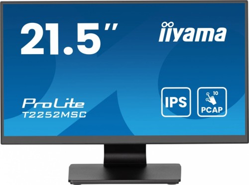 IIYAMA Monitor 22 cale T2252MSC-B2AG 10 PKT. POJ,IPS,HDMI,DP,2x1W,7H,2xUSB,  AG-(Anti Glare) 
