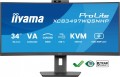IIYAMA Monitor 34 cale XCB3497WQSNPH-B1,VA,UWQHD,1500R,USB-C Dock 95W, RJ45, KVM,2x5W, kamera 5MP, /5y/