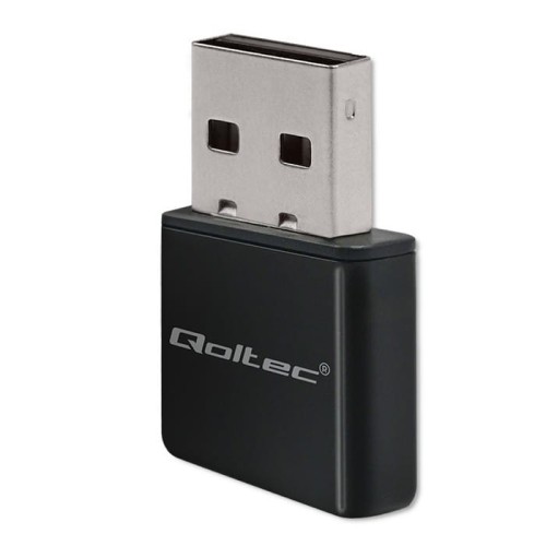 Qoltec Bezprzewodowy ultra szybki mini adapter NANO WiFi | Standard N | USB 2.0 | 300Mbps 