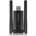 Qoltec Szybki bezprzewodowy adapter USB DUAL Wi-Fi 2 x 2dBi | Standard  AC | USB 3.0 | 1200Mbps 