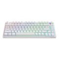 Savio Klawiatura mechaniczna bezprzewodowa PHENIX WHITE Gateron Yellow, ABS