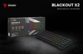 Savio Klawiatura mechaniczna BLACKOUT X2 OUTEMU Peach Silent, Hot Swap