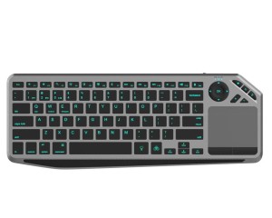 Techly Klawiatura bezprzewodowa BT/RF 2.4GHz touchpad LED 