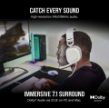Corsair Słuchawki HS80 RGB USB Wired White 