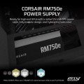 Corsair Zasilacz RM750e PCIe 5.1 80+GOLD F.MODULAR ATX3.1 