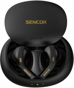 Sencor Słuchawki douszne bluetooth SEP 560BT BK, BT 5.3, czas 6h, 40mAh 