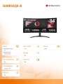 LG Electronics Monitor LG 34WR50QK-B 34 cale IPS 
