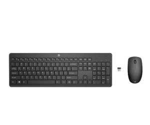 HyperX Klawiatura z myszą HP 230 Combo Bezprzewodowa Czarna 18H24AA#ABB 