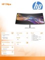 HP Inc. Monitor Pro seria 7 37.5 cala WQHD+ Thunderbolt 4 - 738pu