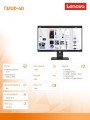 Lenovo Monitor ThinkVision T32UD-40 31.5 cala 64B0GAT1EU