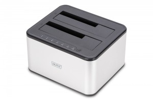 Digitus Stacja dokująca USB 3.0 Super Speed do 2x SSD/HDD 2.5/3.5" SATA III max.2x20TB z funkcją klonowania 