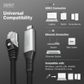 Digitus Kabel adapter USB-C - RJ45 Kat. 6A S/FTP, 1 Gbit/s, USB 3.2 Gen1, LSZH, 2m