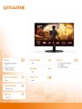 AOC Monitor Q27G42XNE 27 cali Fast VA 180Hz HDMIx2 DP 