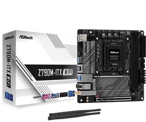 ASRock Płyta główna Z790M-ITX WIFI S1700 2DDR5 HDMI M.2 mITX 
