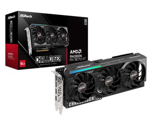 ASRock Karta graficzna RX 9070 XT CHALLENGER 16GB GDDR6 256bit 3DP/HDMI 