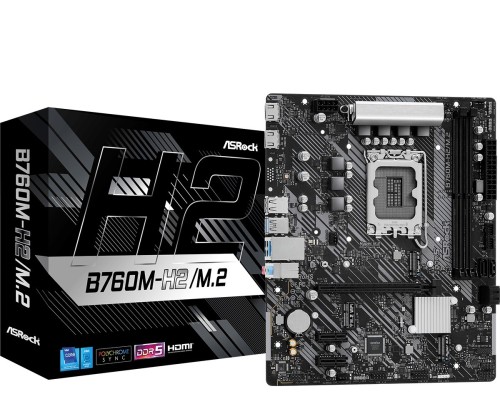 ASRock Płyta główna B760M-H2/M.2 s1700 2DDR5 DP/HDMI mATX 