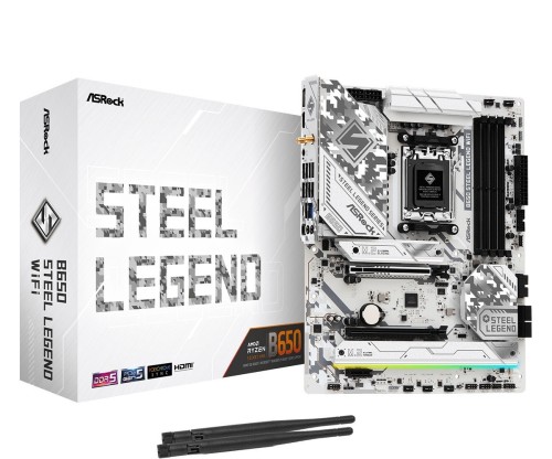 ASRock Płyta główna B650 STEEL LEGEND WIFI AM5 4DDR5 HDMI/DP M.2 ATX 