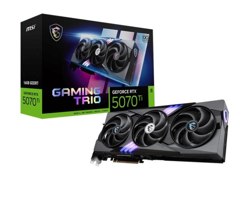 MSI Karta graficzna GeForce RTX 5070 Ti 16G GAMING TRIO OC GDDR7 256bit HDMI/3DP