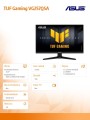 Asus Monitor 25 cali TUF Gaming VG257Q5A VA 200Hz 2HDMI DP 