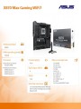 Asus Płyta główna X870 MAX GAMING WIFI7 AM5 4DDR5 HDMI/USB-C 