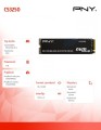 PNY Dysk SSD 1TB M.2 2280 PCi5.0 M280CS3250-1TB-TB