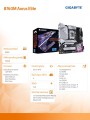 Gigabyte Płyta główna B760M AORUS ELITE WiFi6 GEN5 S1700 4DDR5 mATX 