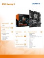 Gigabyte Płyta główna B760 GAMING X GEN5 s170 0 4DDR5 DP/HDMI ATX 