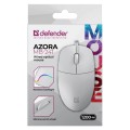 Defender Mysz przewodowa AZORA MB-241 1200 DPI biała podświetlenie