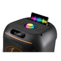 Defender Głośnik bluetooth BOOMER 65W czarny podświetlenie LED