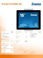 IIYAMA Monitor 15 cali ProLite TF1515MC-B2 poj.10pkt,pianka,4:3,TN