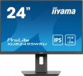 IIYAMA Monitor 24 cale XUB2495WSU-B7 IPS,16:10,300cd,4ms,HDMI,DP,3xUSB(3.2), 1xUSB-c,2x2W,FlickerFree,HAS(150mm) 