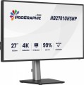 IIYAMA Monitor 27 cali ProGraphic HB2701UHSNP-B1 4K,IPS BLACK 2.0,450cd,VESA USB-c dock(PD:96W),HDMI,DP,DAISY/CHAIN,4xUSB,RJ45,3000:1,sRGB:100%,DCI-P3:99%,KV