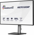 IIYAMA Monitor 27 cali ProGraphic HB2701UHSNP-B1 4K,IPS BLACK 2.0,450cd,VESA USB-c dock(PD:96W),HDMI,DP,DAISY/CHAIN,4xUSB,RJ45,3000:1,sRGB:100%,DCI-P3:99%,KV