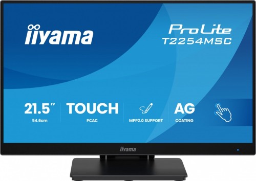IIYAMA Monitor 21.5 cala T2254MSC-B2AG  POJ.10PKT., IPS, POWŁOKA AG, 300cd, FHD,  HDMI, DP, 2xUSB, 7H