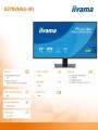 IIYAMA Monitor 27 cali X2792HSU-B1 IPS,FHD,HDMI,DP,120Hz,350cd,4ms,         cienkie ramki, 1500:1, ErP B, USB HUBx2