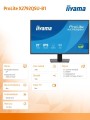 IIYAMA Monitor 27 cali X2792QSU-B1 IPS,QHD,120Hz,HDMI,DP, 350cd,1500:1,      cienkie ramki, 2xUSB 3.2, ErP B 