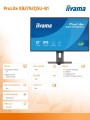IIYAMA Monitor 27 cali XB2792QSU-B1   IPS,QHD, HAS (150) PIVOT,              120Hz,HDMI,DP, 350cd,1500:1, cienkie ramki, 2xUSB 3.2, ErP B 