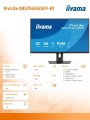 IIYAMA Monitor 31,5 cala XB3294UHSCP-B1.4K,VA,2xHDMI,DP,USB-C dock 95W, PIP,RJ45, 400cd, 2ms, 4xUSB, KVM,Sync,2x5W, HAS (150) PIVOT,